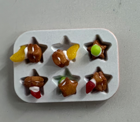 Lily minis-dollhouse  Baking small cake mold set