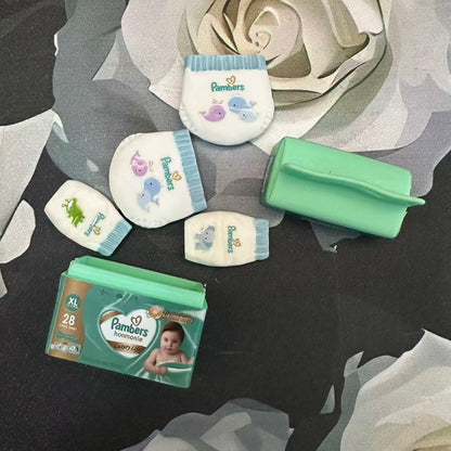 Lily minis Miniature Baby Diapers for Dollhouse