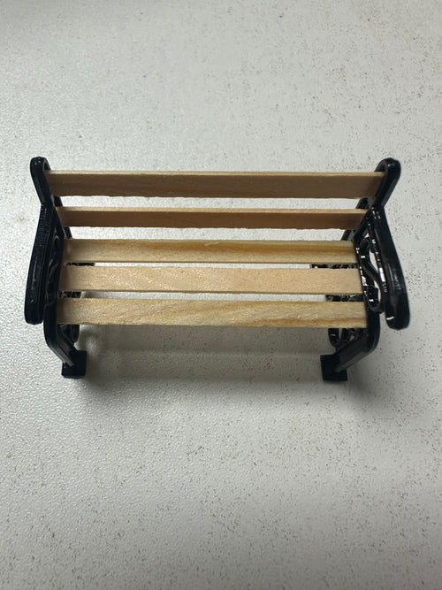 Lily minis-dollhouse Miniature Wooden Park Bench