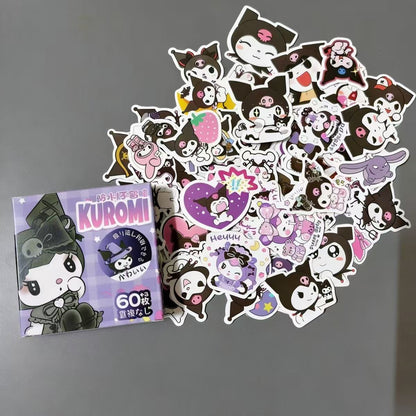 Lily_Cute Cartoon Anime Waterproof Sticker Pack - 60pcs