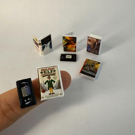 Lily minis-dollhouse 1:12 Miniature VHS Tapes