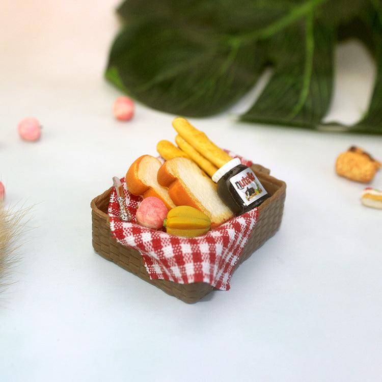 Miniature Food Play Mini Bread Basket