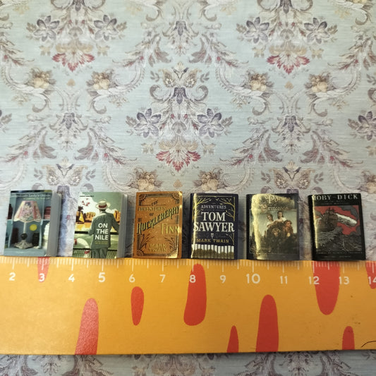 Lily minis Miniature  English Book for Dollhouse（can open $3 6pcs）