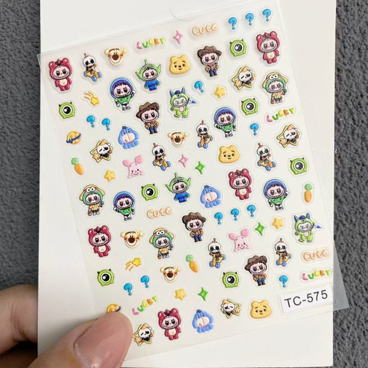Lily_Embossed Deco Sticker Sheet