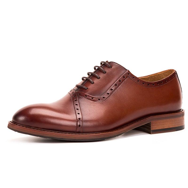 Men's Leather Lace-up Oxford Shoes