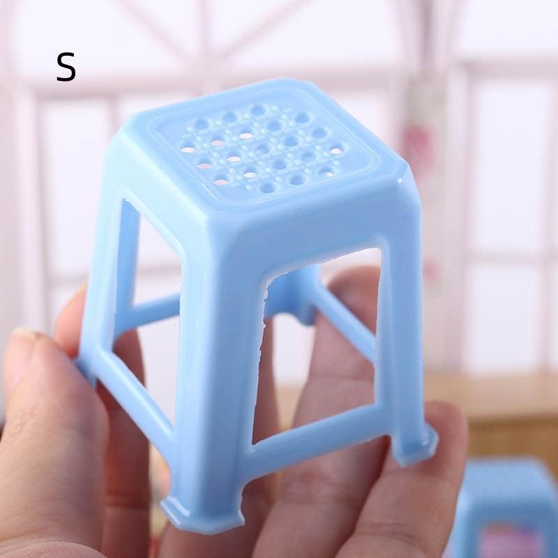 Miniature Candy Toy Mahjong Table Chair Mini Model 112 Points Ob11 Classic Red Stool