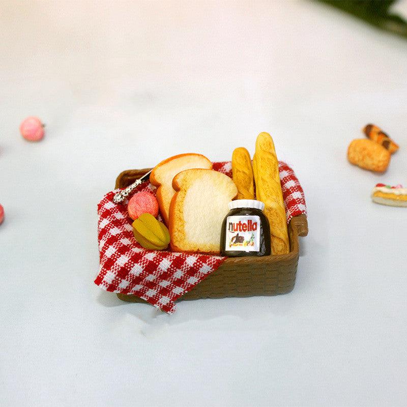 Miniature Food Play Mini Bread Basket