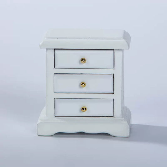 Lily minis-dollhouse Three grid bedside table