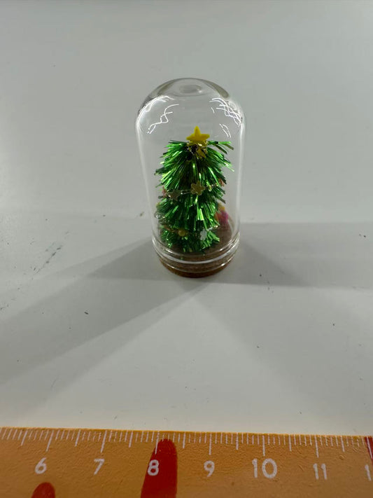 Lily minis-dollhouse Christmas Tree Gift Glass Ornament