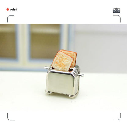 Miniature Candy Toy Kitchen Small Cloth Dollhouse Accessories Mini Breakfast Bread Maker