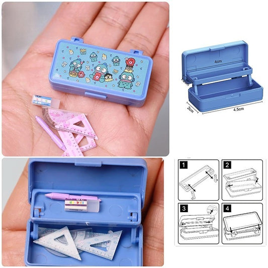 Double-Decker Mini Desk Set - A Nostalgic Journey in 1:12 Scale" Subheadline