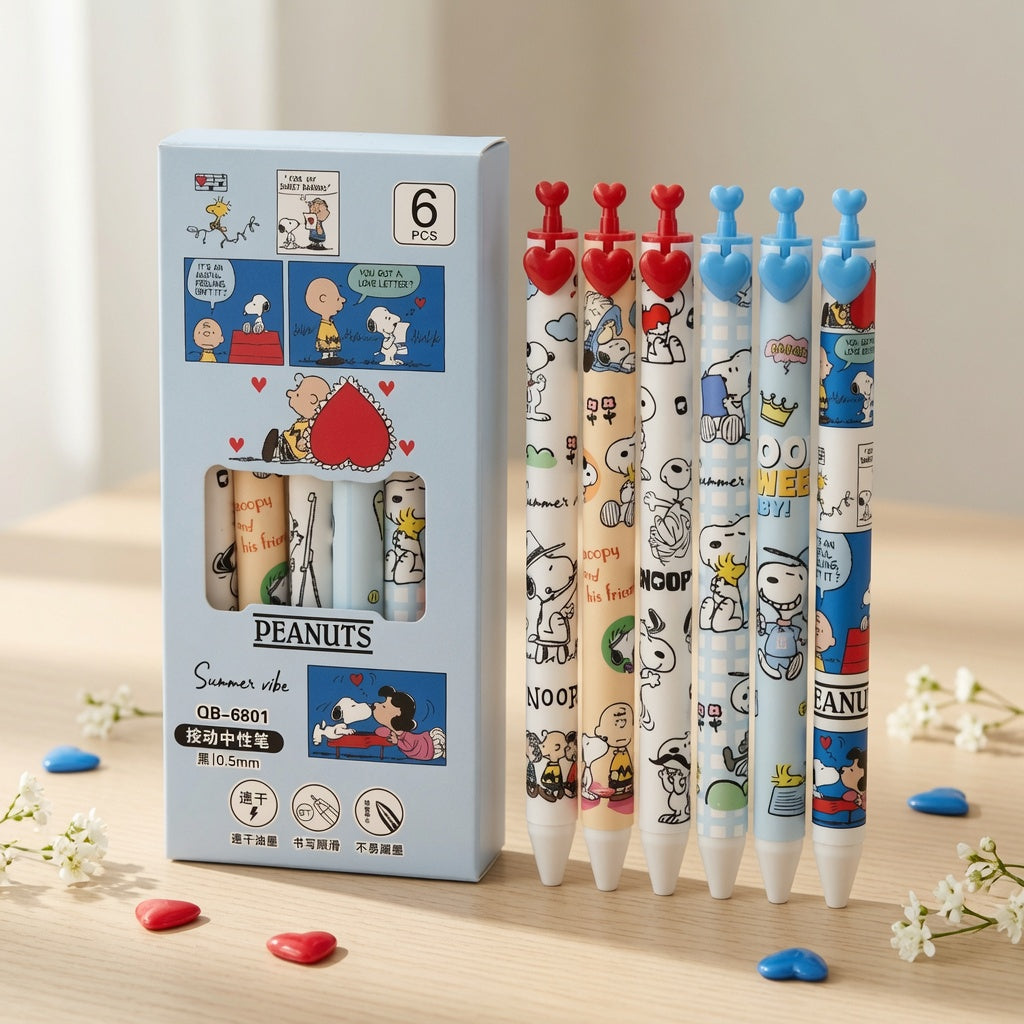 Lily's Pick-Sno*opy pen 6pcs
